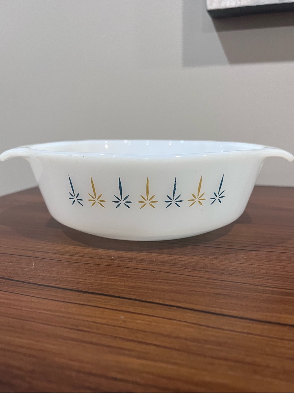 Vintage Fire King Candle Glow #429 Casserole Dish 1967-72 MCM Atomic